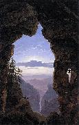 Karl friedrich schinkel The Gate in the Rocks oil on canvas